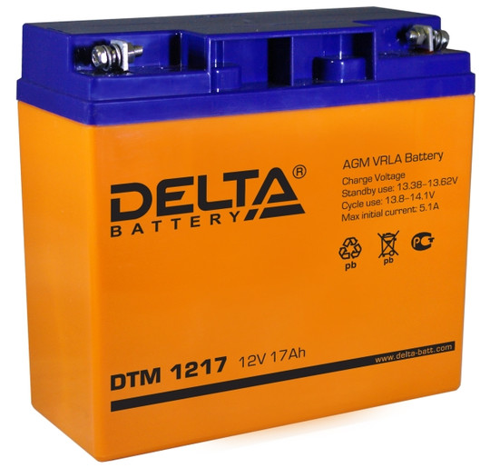 Аккумуляторная батарея Delta  DTM 1217