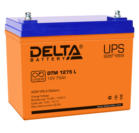 Аккумуляторная батарея Delta  DTM 1275 L