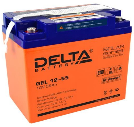Аккумуляторная батарея Delta  GEL 12-55